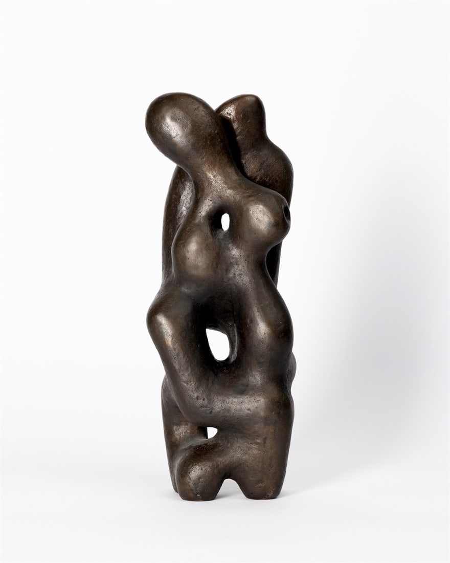 Hans Steinbrenner. Figuration. 1950s: Hans Steinbrenner (1928 – Frankfurt am Main – 2008). Figuration. 1950s Bronze with dark brown patina. Height: 33,5 cm (13 ¼ in.). With the monogram stamp on the