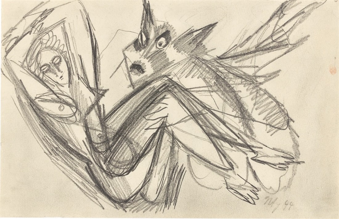 Ernst Wilhelm Nay. ”La Belle et la Bête”. 1944 (1 of 4)