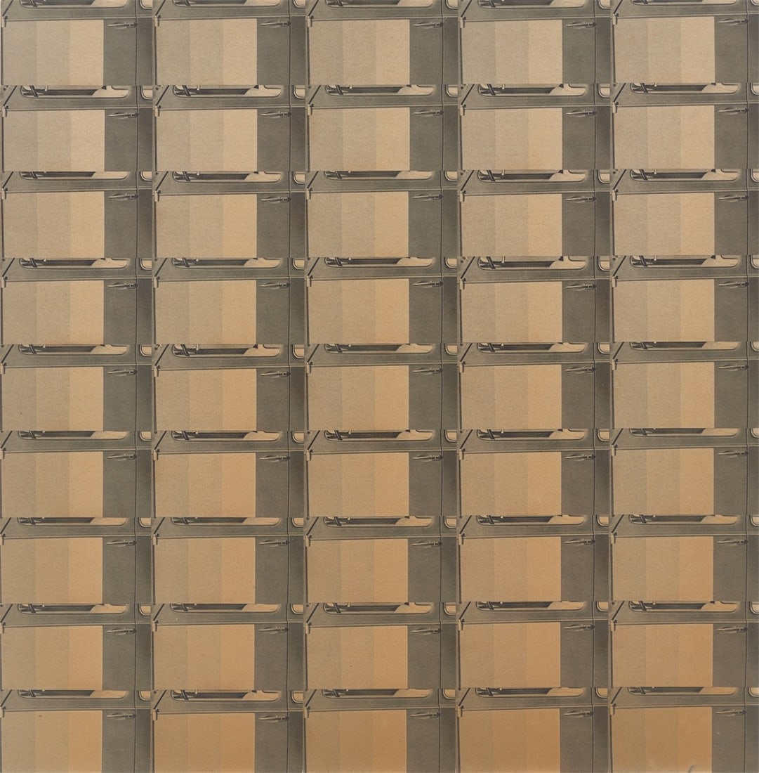 Peter Roehr. Untitled (FO-106). 1965: Peter Roehr (Lauenburg/Pomerania 1944 – 1968 Frankfurt am Main). Untitled (FO-106). 1965 Collage with printed paper, laminated by the artist. 49,8 × 49 cm