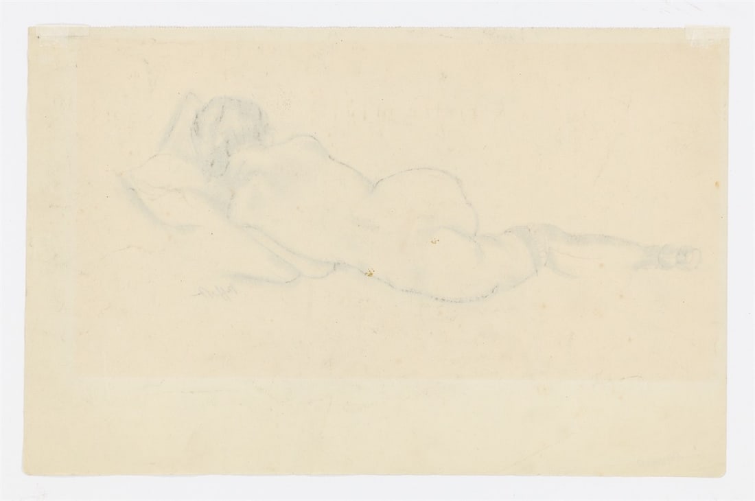 Georg Tappert. Reclining nude. 1920s - 3