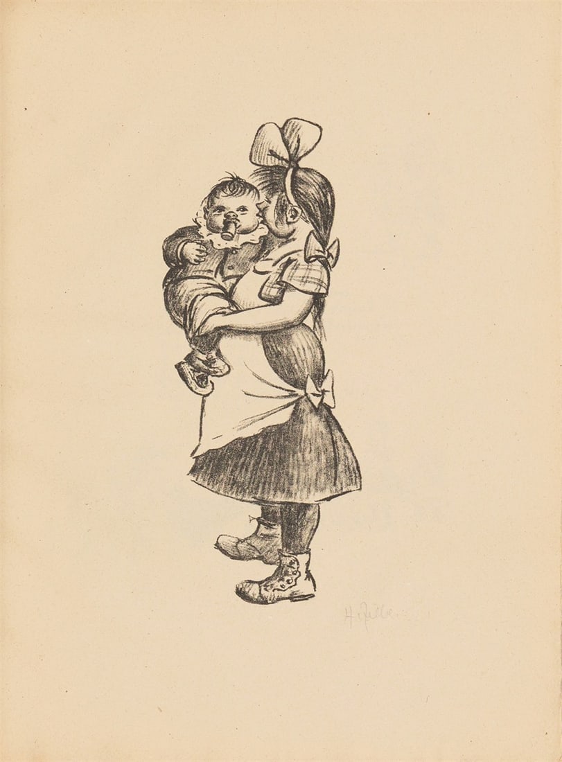 Heinrich Zille. ”Komm, Karlineken, komm! Alte und neue Berliner Kinder-Reime”. 1924/25 - 4