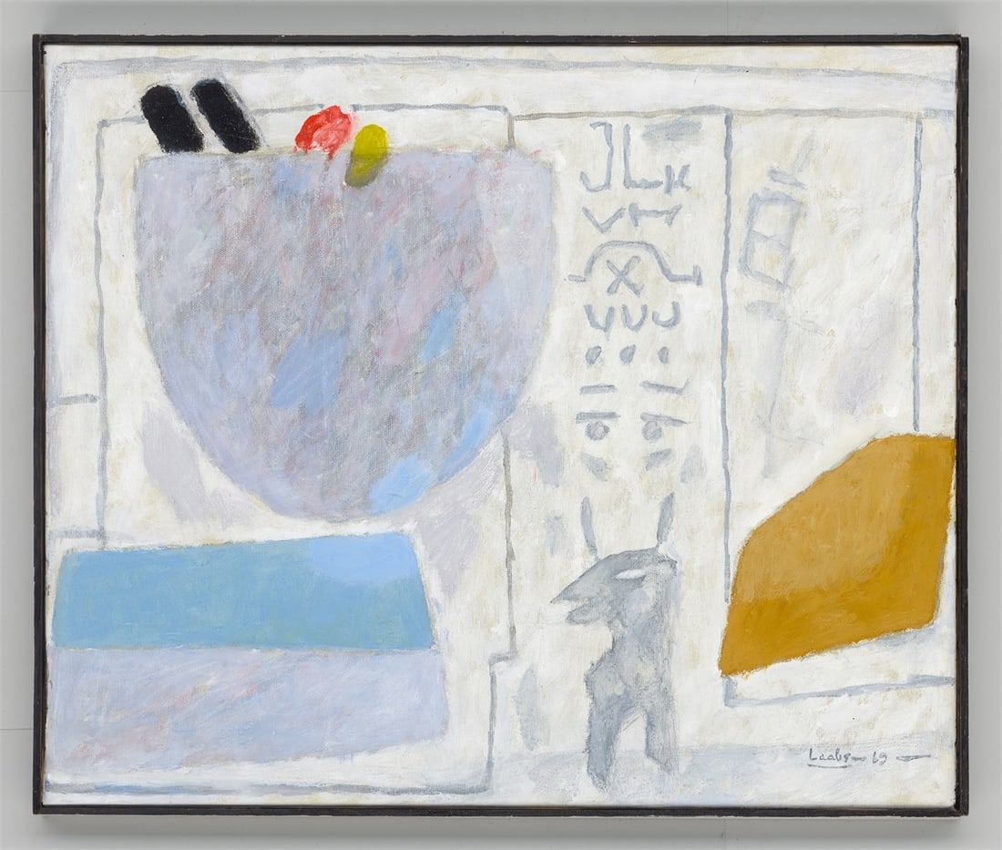 Hans Laabs. ”Hieroglyphen auf Weiss”. 1969 - 2