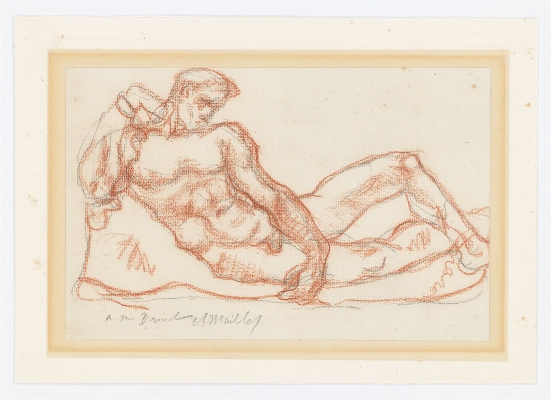 Aristide Maillol. ”Homme couché”. Before 1916 - 2