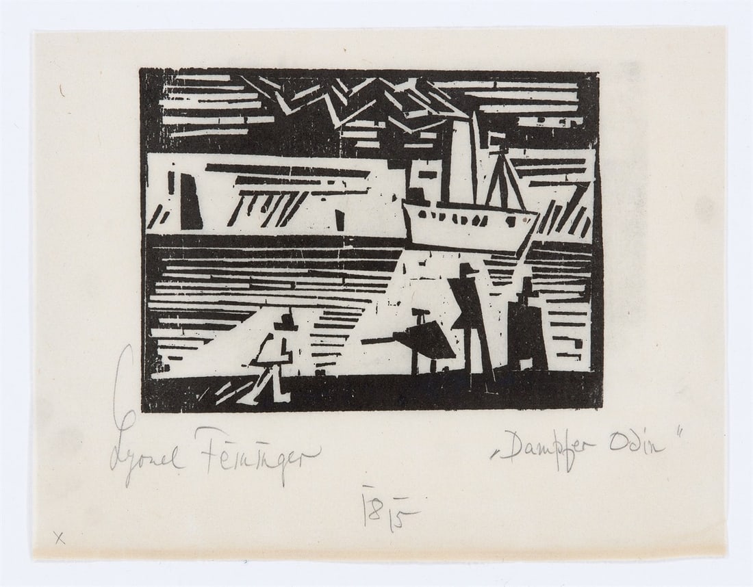 Lyonel Feininger. ”Dampfer Odin”. 1918 - 2