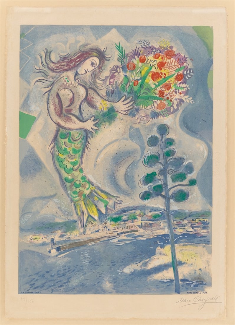 Marc Chagall. ”Sirène au pin”. 1967 - 2