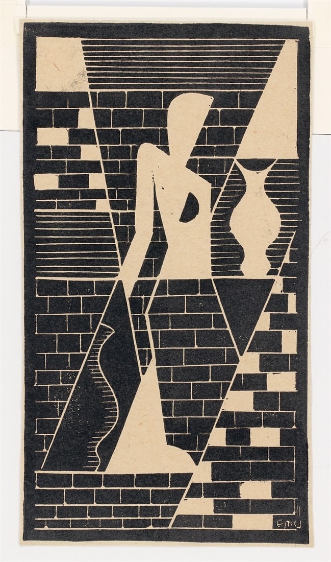 Erich Müller-Kraus. Female nude with vase. 1931 - 2