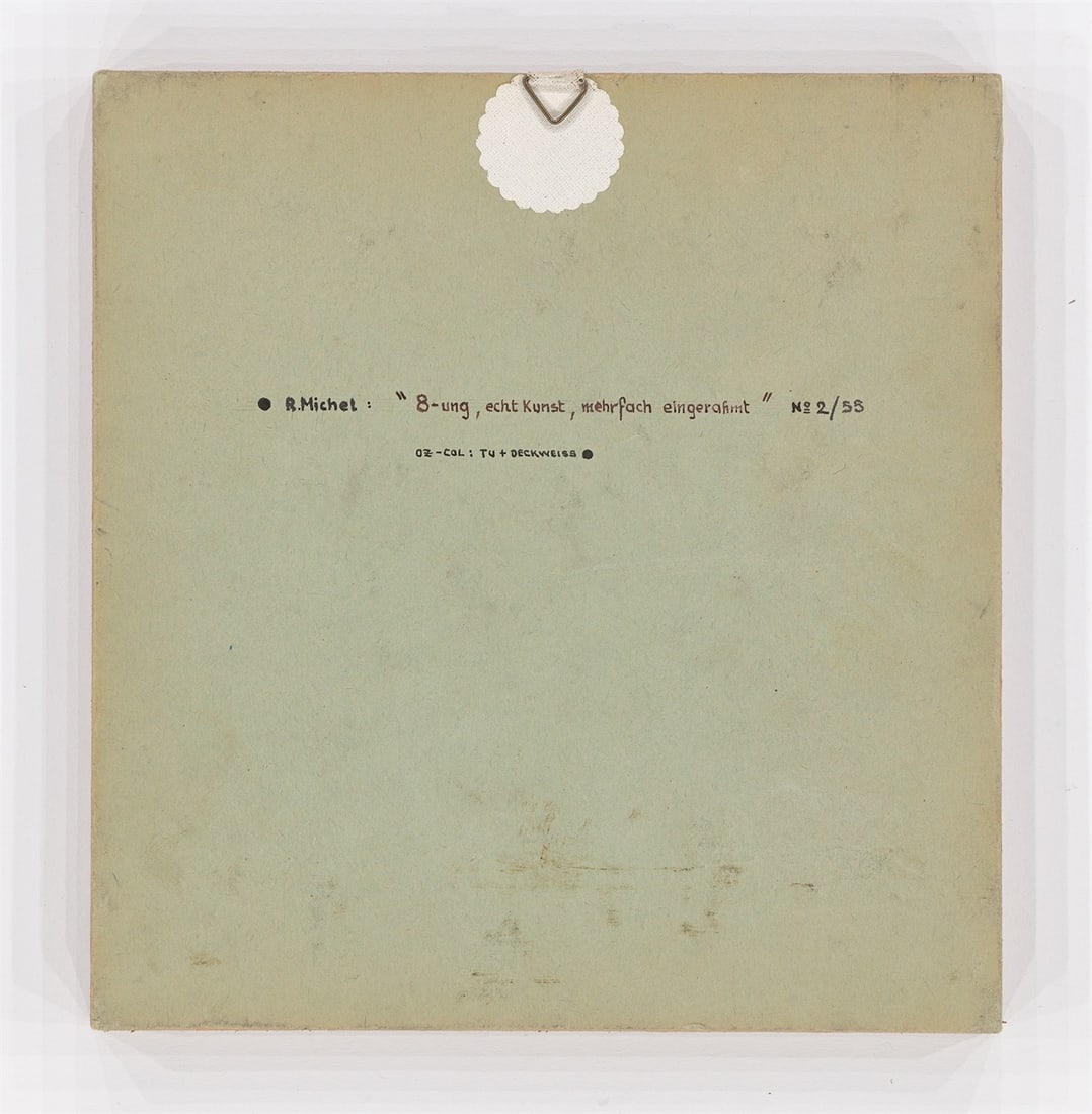 Robert Michel. ”8-ung, echt Kunst, mehrfach eingerahmt”. 1955 - 3
