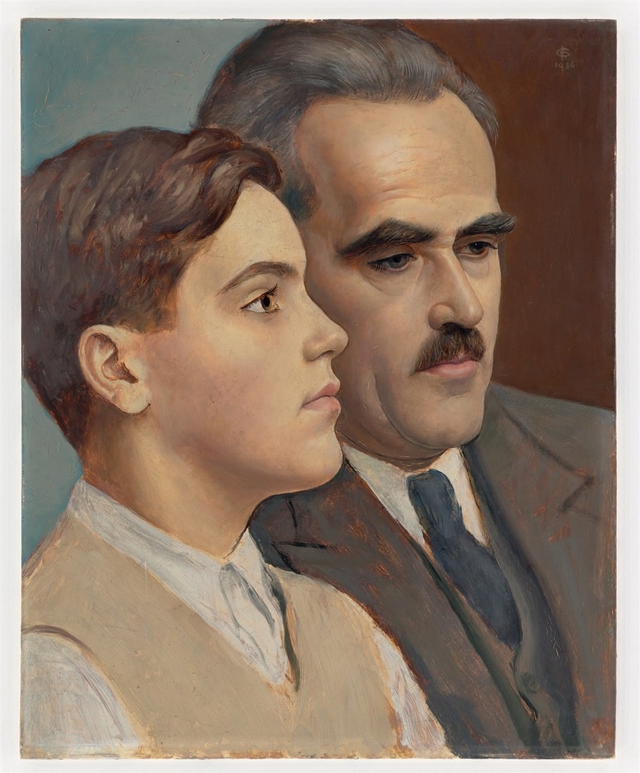 Imre Goth. Double portrait of a father and son. 1936 - 2