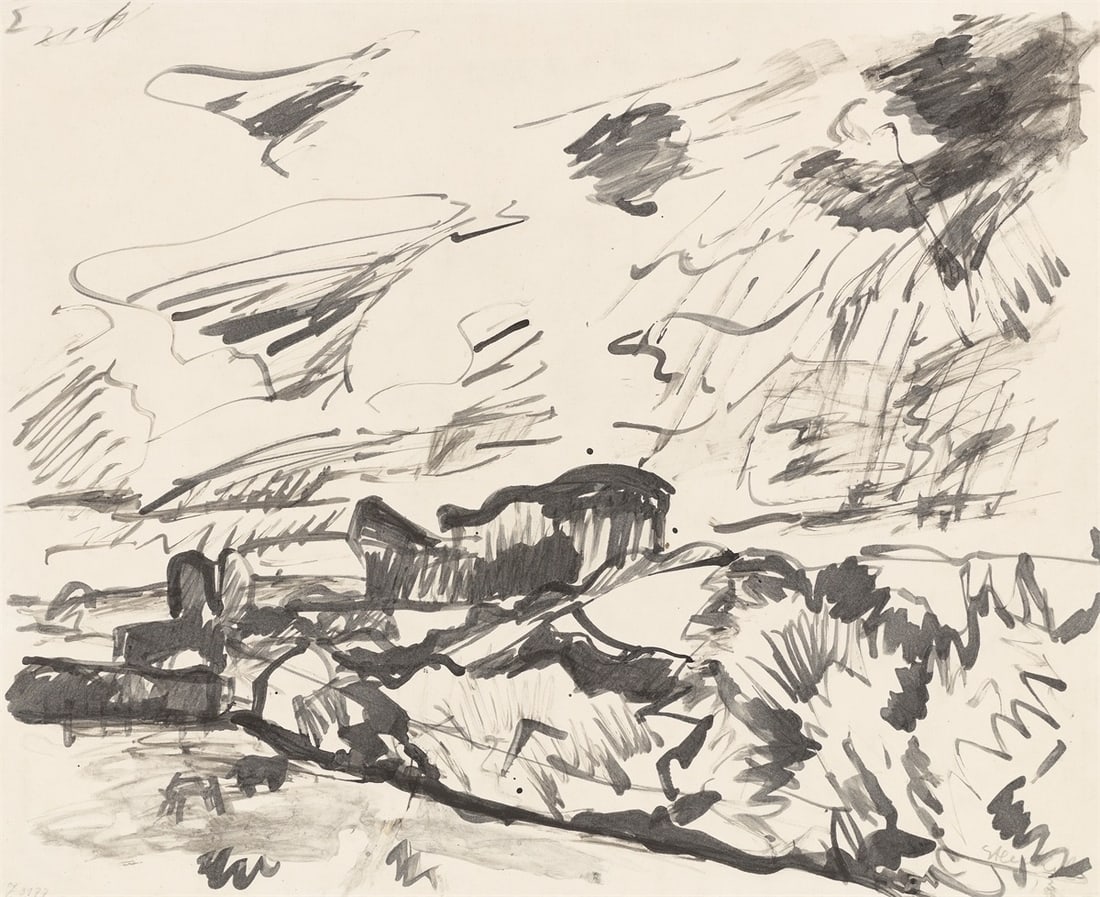 Erich Heckel. ”Holsteinische Landschaft”. 1913 (1 of 4)