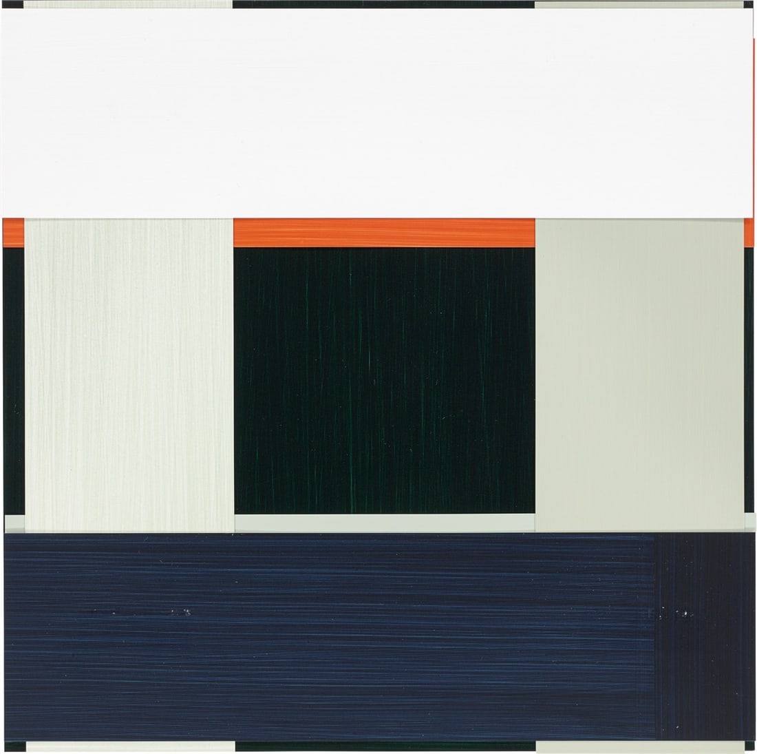 Imi Knoebel. Face I. 2005: Imi Knoebel (Dessau 1940 – lives in Düsseldorf). Face I. 2005 Acrylic on plastic sheet, collaged. Mounted on cardboard. 36 × 36 cm (14 ⅛ × 14