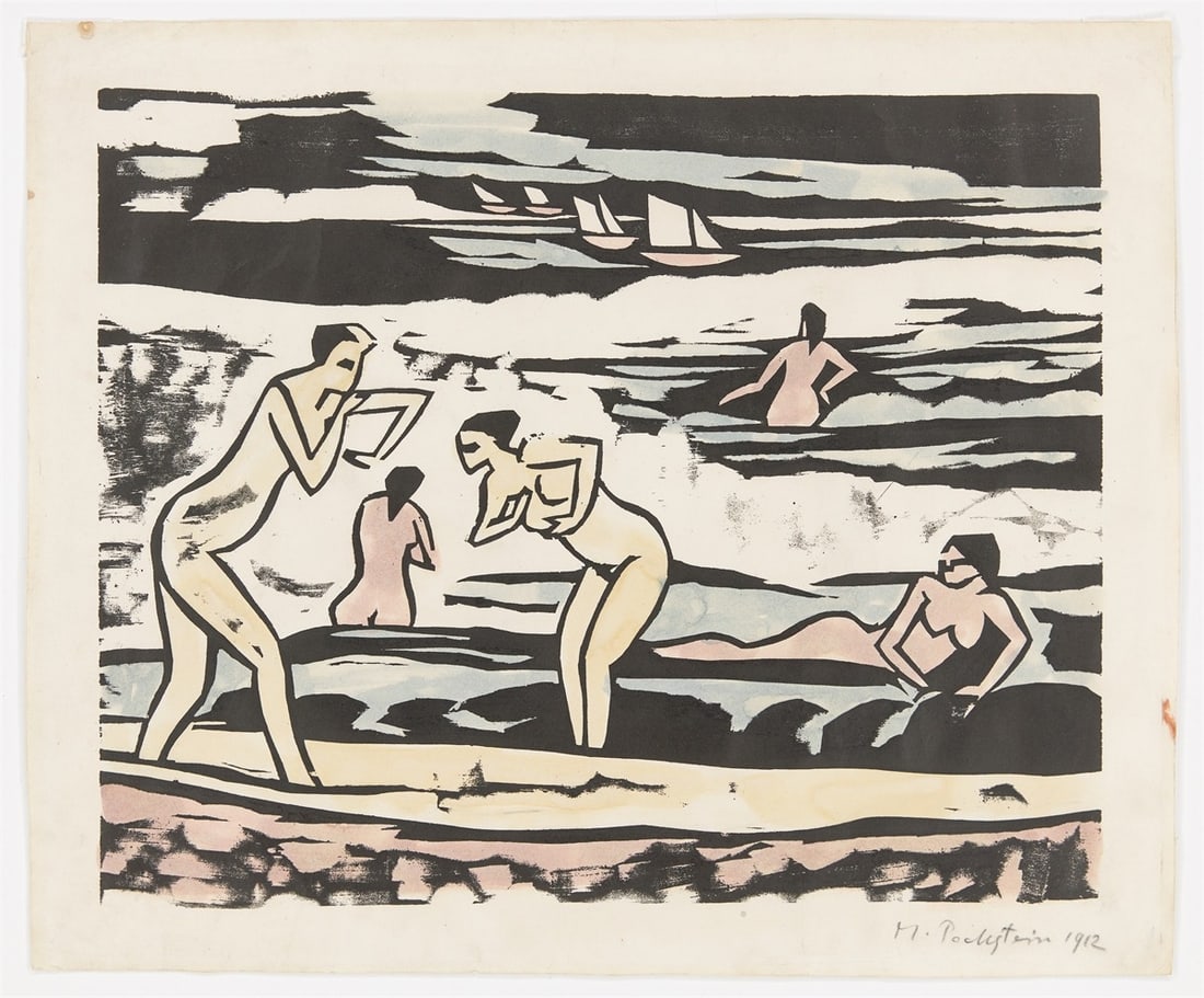 Max Pechstein. ”Badende IX”. 1912 - 2