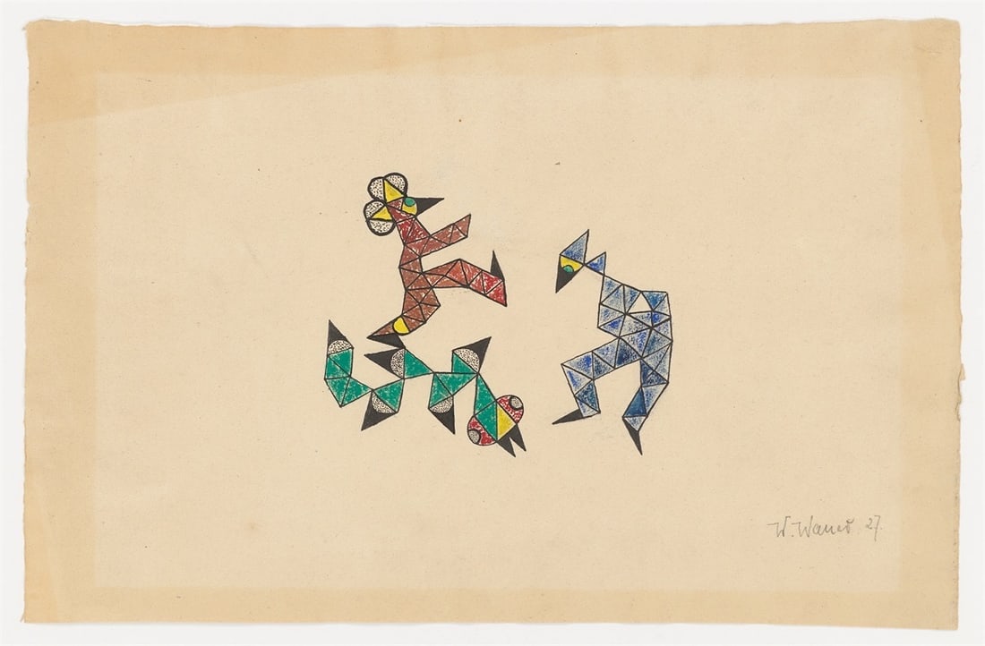 William Wauer. ”Drei Faltfiguren”. 1927 - 2