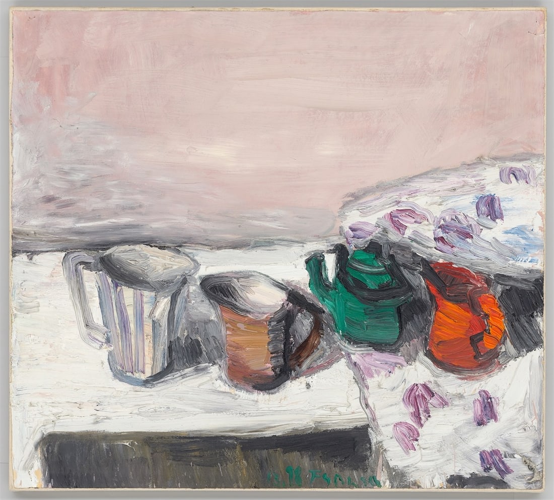 Klaus Fußmann. Still life with jugs. 1998 - 2
