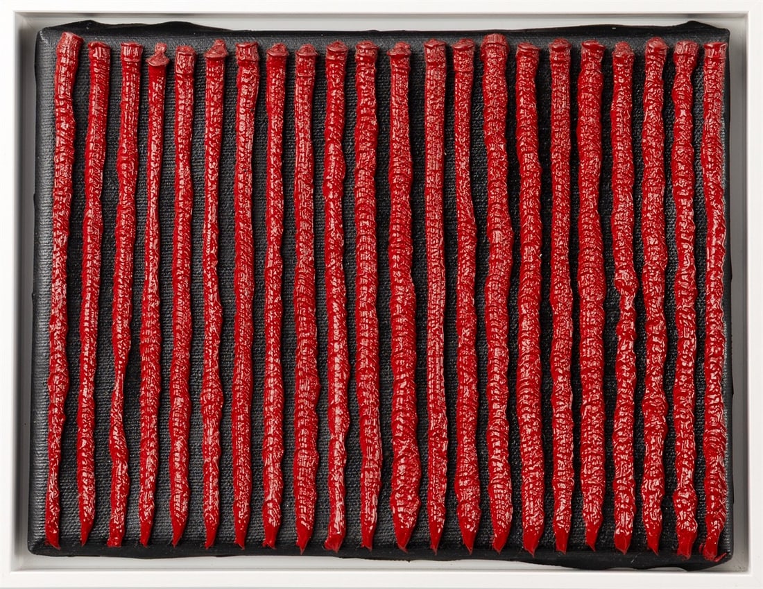 Kuno Gonschior. Untitled. 1991: Kuno Gonschior (Wanne-Eickel/Westphalia 1935 – 2010 Bochum). Untitled. 1991 Acrylic on canvas. 18 × 24 cm (7 ⅛ × 9 ½ in.). Signed,