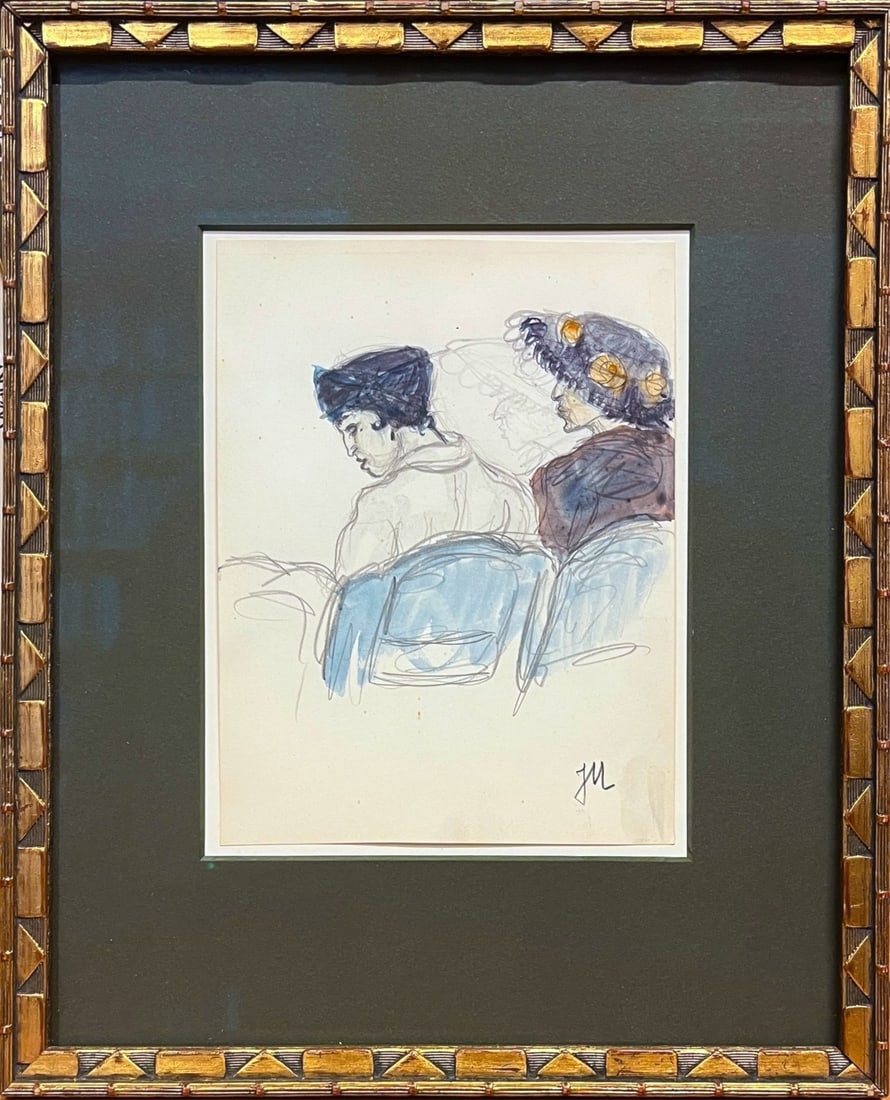 Jeanne Mammen. Untitled (Two women in the theatre). Circa 1910/14 - 3