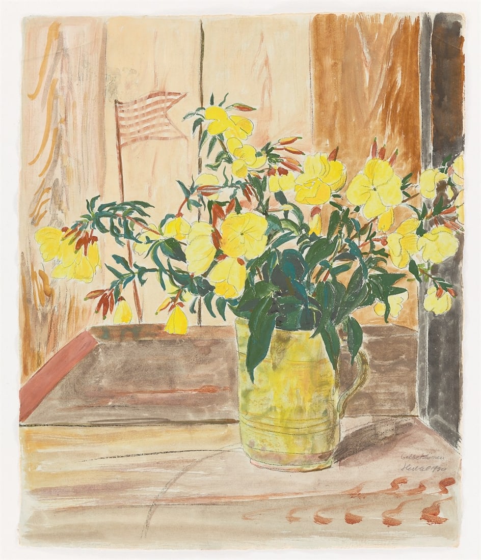 Erich Heckel. ”Gelbe Blumen”. 1930 - 2