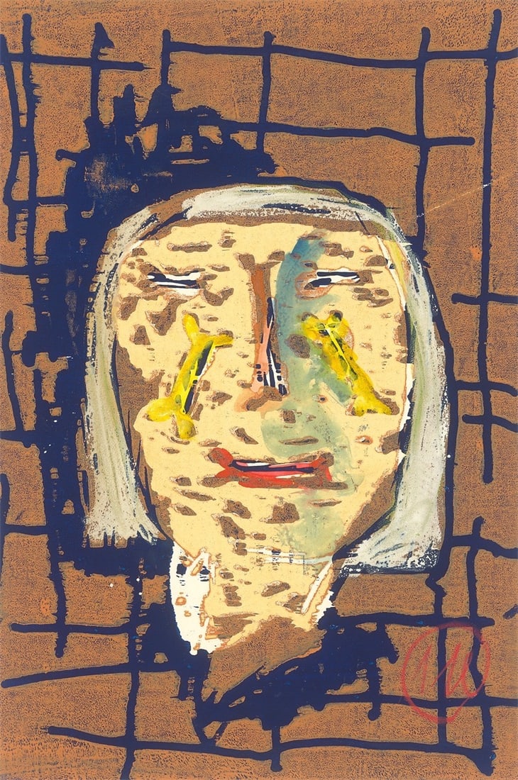 Markus Lüpertz. From: ”Männer ohne Frauen – Parsifal”. Circa 1994: Markus Lüpertz (Liberec/Bohemia (today Czech Republic) 1941 – lives in Berlin, Karlsruhe, Düsseldorf and Florence). From: ”Männer ohne Frauen – Parsifal”. Circa