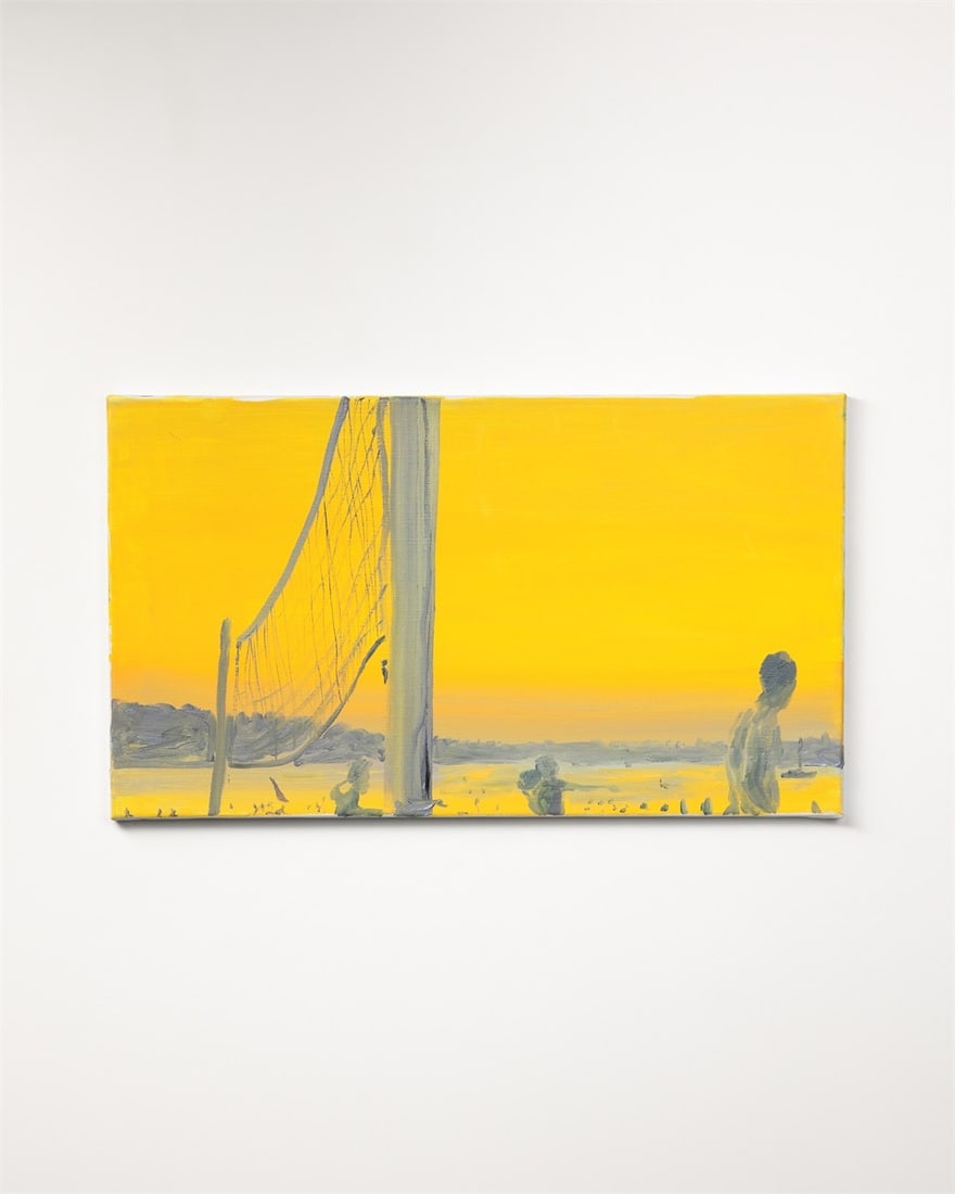 Anton Henning. ”Volleyballspieler im Abendlicht”. 2000 - 12