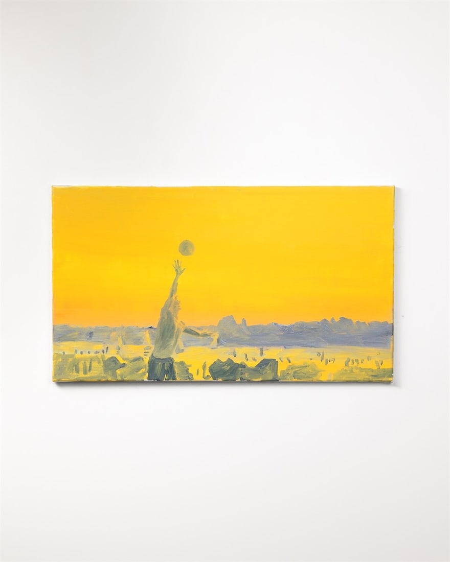 Anton Henning. ”Volleyballspieler im Abendlicht”. 2000 - 2
