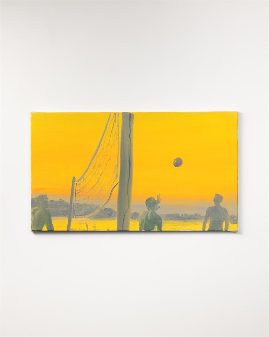 Anton Henning. ”Volleyballspieler im Abendlicht”. 2000 - 4
