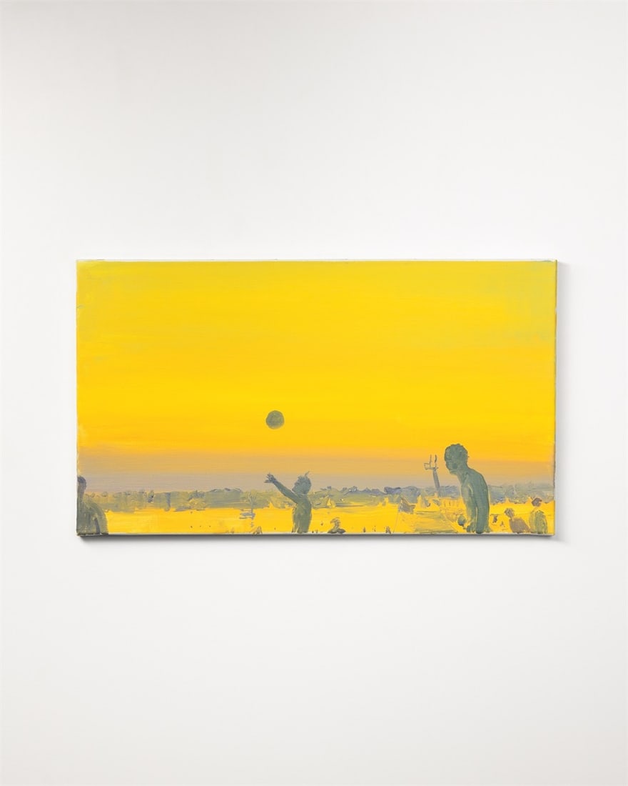 Anton Henning. ”Volleyballspieler im Abendlicht”. 2000 - 6