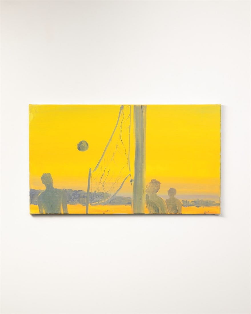Anton Henning. ”Volleyballspieler im Abendlicht”. 2000 - 8