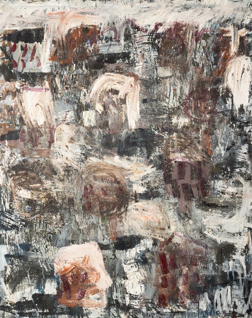Thomas Hartmann. ”Zornige Stadt”. 1990/91: Thomas Hartmann (Zetel 1950 – lives in Berlin). ”Zornige Stadt”. 1990/91 Oil on cotton. 200 × 160 cm (78 ¾ × 63 in.). Signed, dated