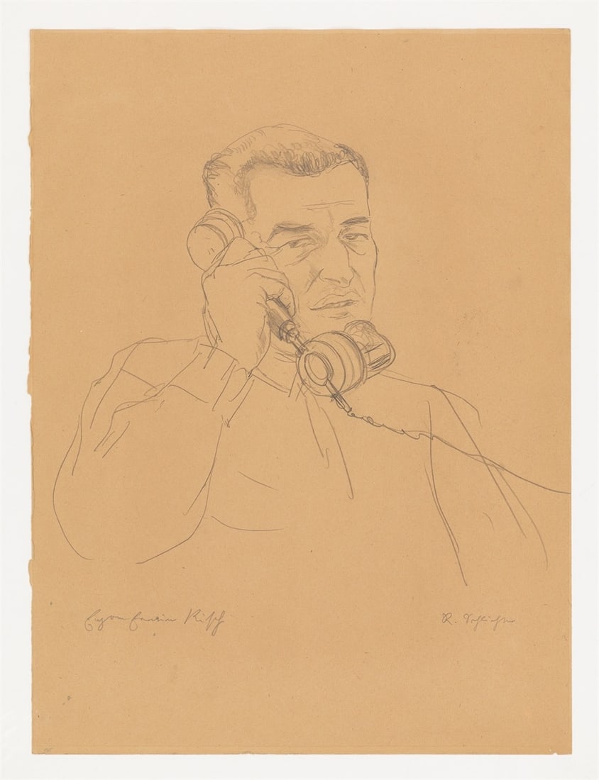 Rudolf Schlichter. ”Bildnis Egon Erwin Kisch”. Circa 1930 - 2