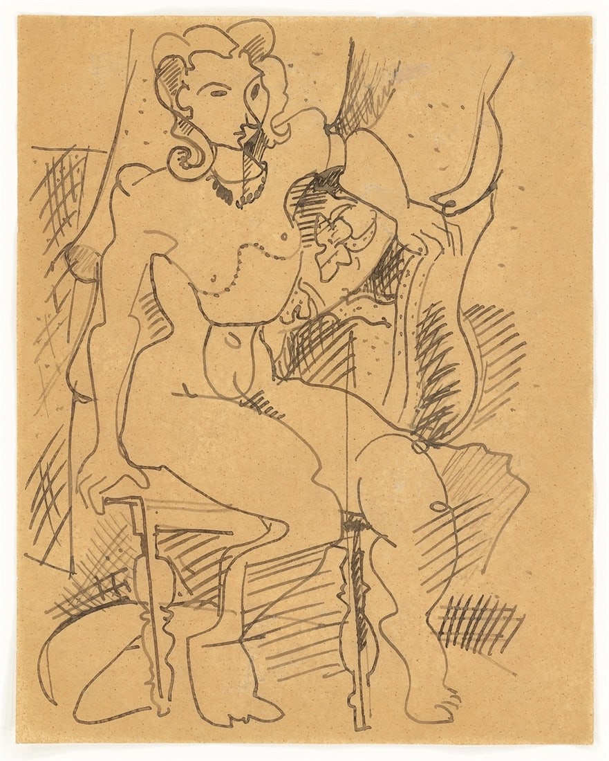 Hans Hofmann. ”Sitzender Akt”. Circa 1926 - 2