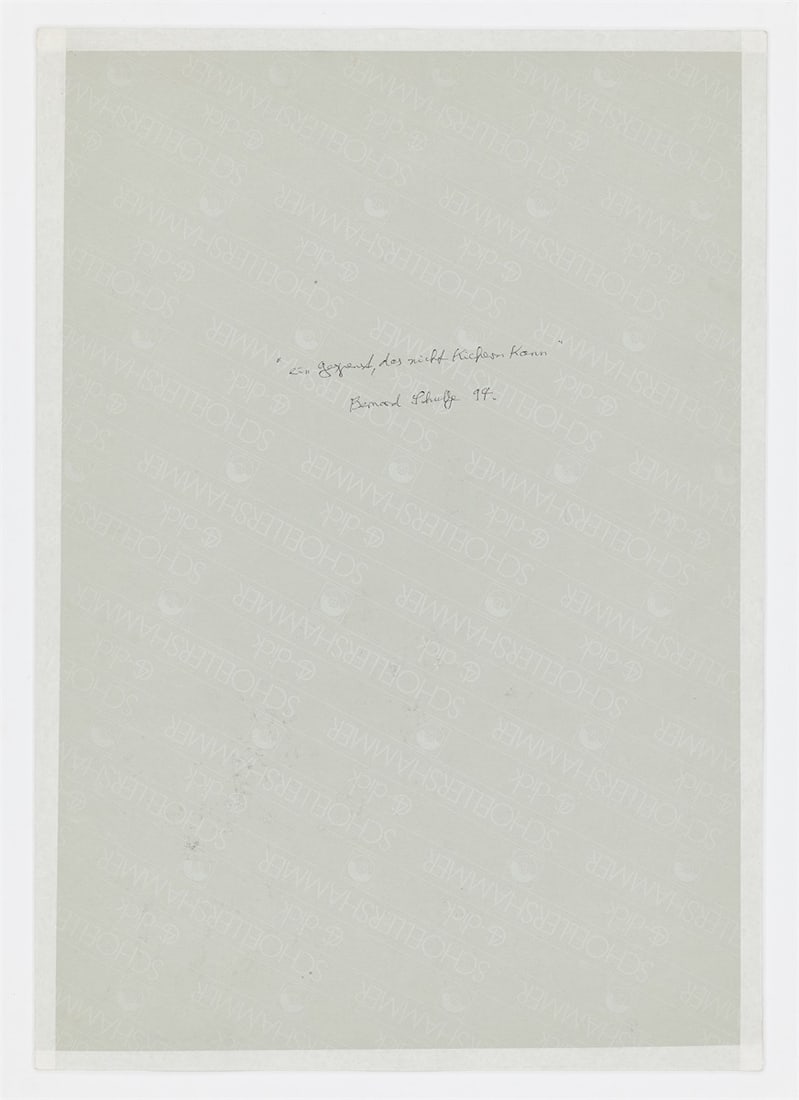 Bernard Schultze. ”ein Gespenst, das nicht kichern kann”. 1994 - 3