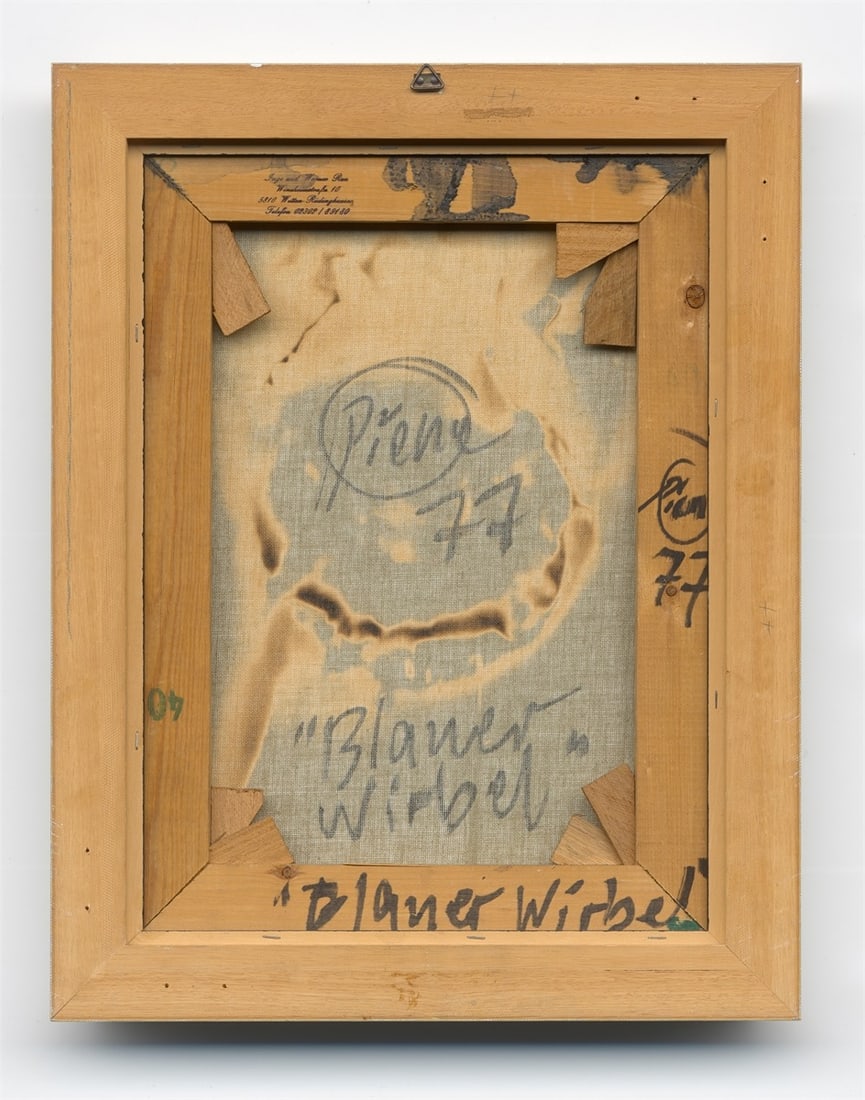 Otto Piene. ”Blauer Wirbel”. 1977 - 3