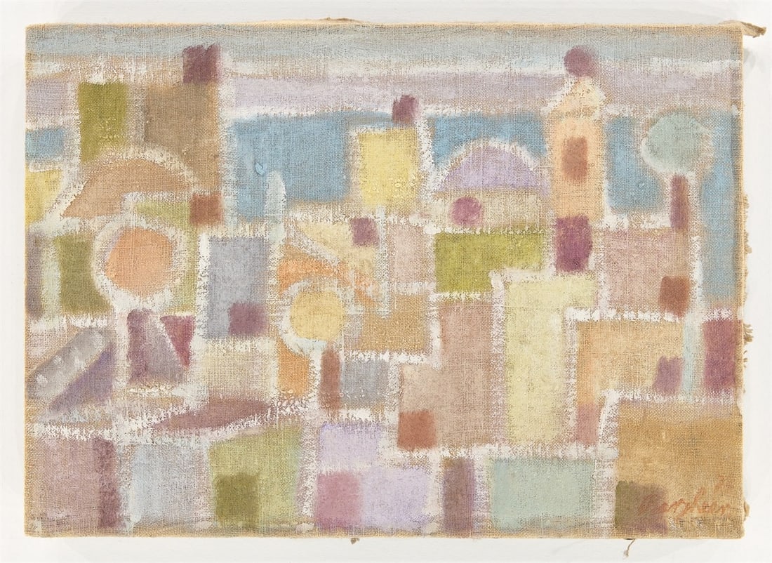 Eduard Bargheer. ”Südliche Stadt 2”. Circa 1973 - 2