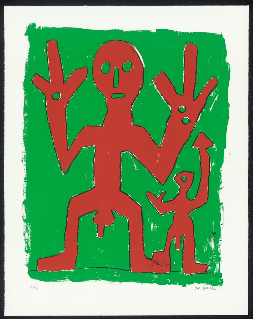 A.R. Penck. Untitled (Peace). 1995 - 2