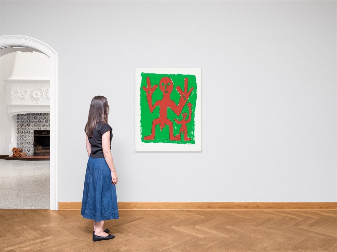 A.R. Penck. Untitled (Peace). 1995 - 3
