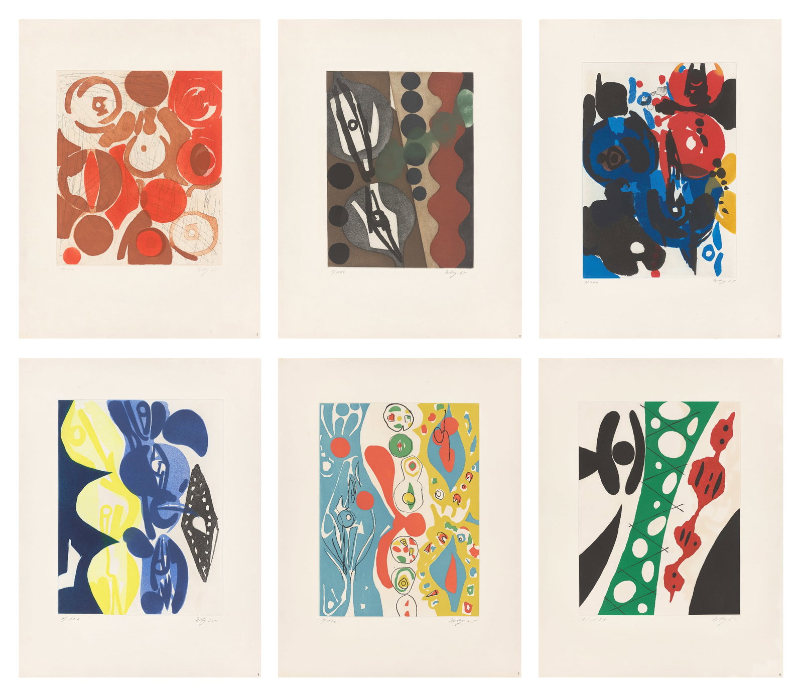 Ernst Wilhelm Nay. ”Sechs Aquatinten”. 1965 (1 of 14)