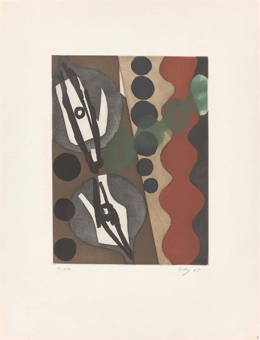 Ernst Wilhelm Nay. ”Sechs Aquatinten”. 1965 - 4