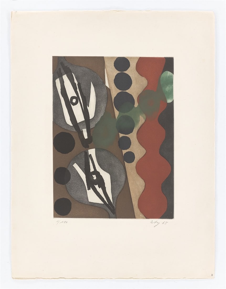 Ernst Wilhelm Nay. ”Sechs Aquatinten”. 1965 - 5