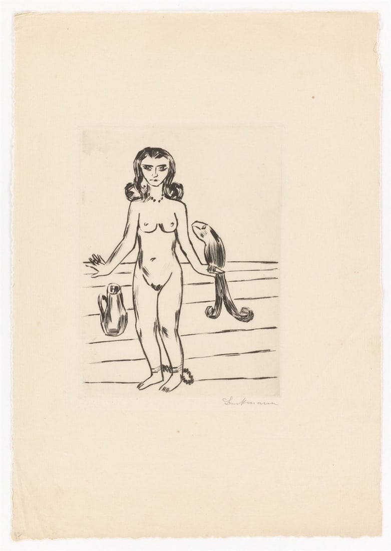 Max Beckmann. ”Die Prinzessin Ursula von Bärwalde im Schlossturm von König Jerum gef - 2