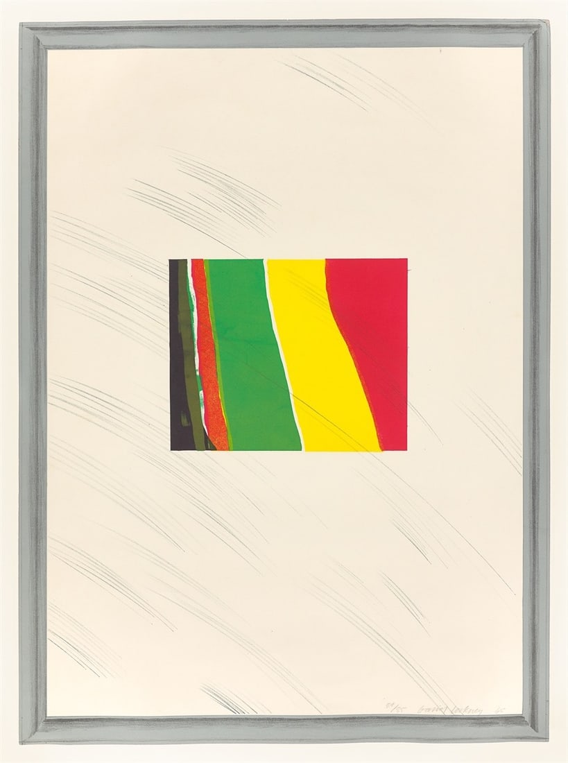 David Hockney. ”Picture of a pointless abstraction framed under glass”. 1965 - 2