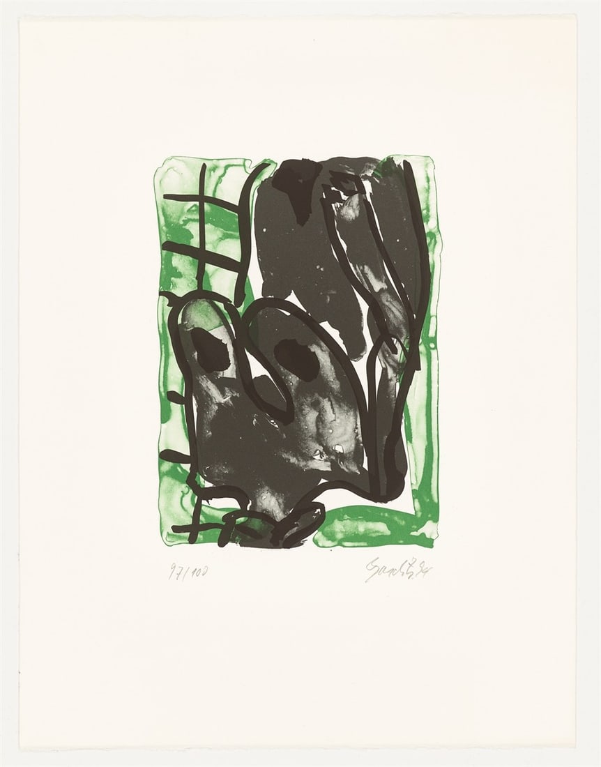 Georg Baselitz. Untitled (female nude). 1994 - 2