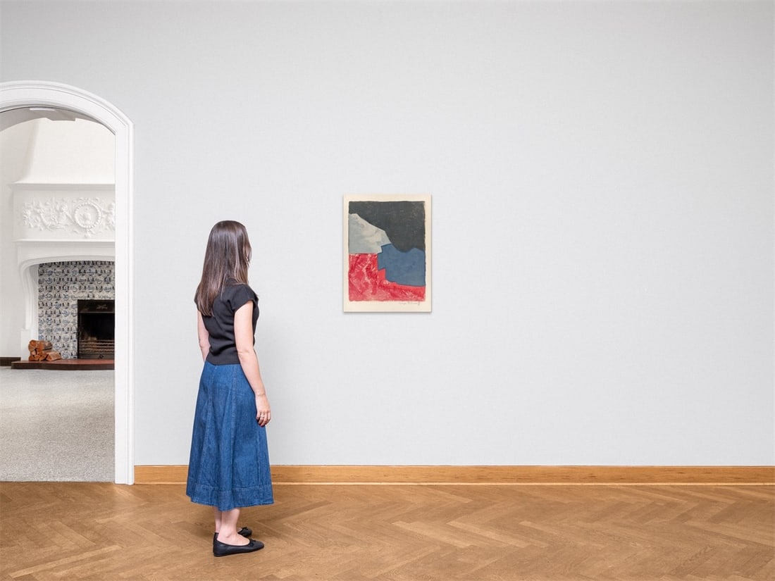 Serge Poliakoff. ”Composition in red, grey and black”. 1960 - 3