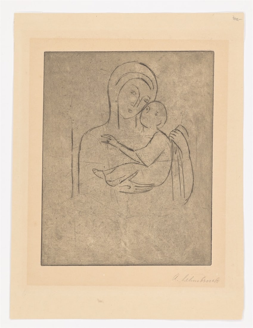 Wilhelm Lehmbruck. ”Madonna (nach Cimabue)”. 1912 - 2