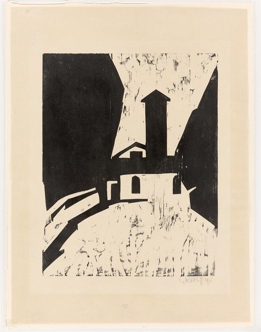 Karl Schmidt-Rottluff. ”Villa mit Turm”. 1911/19 - 2