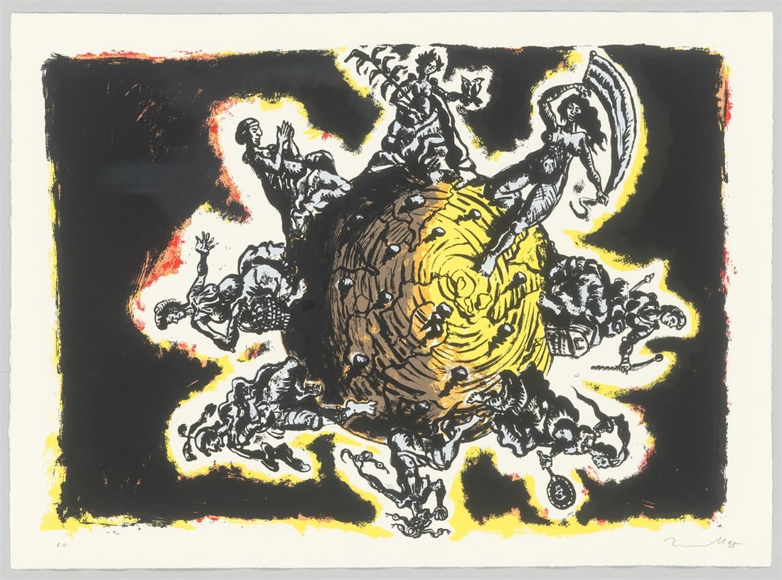 Jörg Immendorff. ”Weltlauf”. 1998 - 2