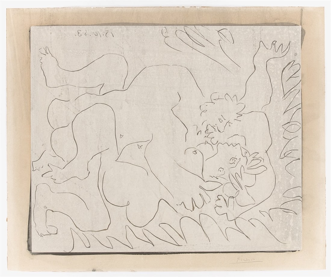 Pablo Picasso. ”Entreinte. I”. 1963 - 2