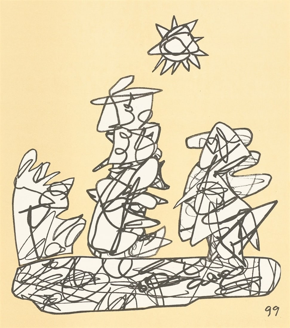 Jean Dubuffet. ”Conjectures”. 1983 - 12