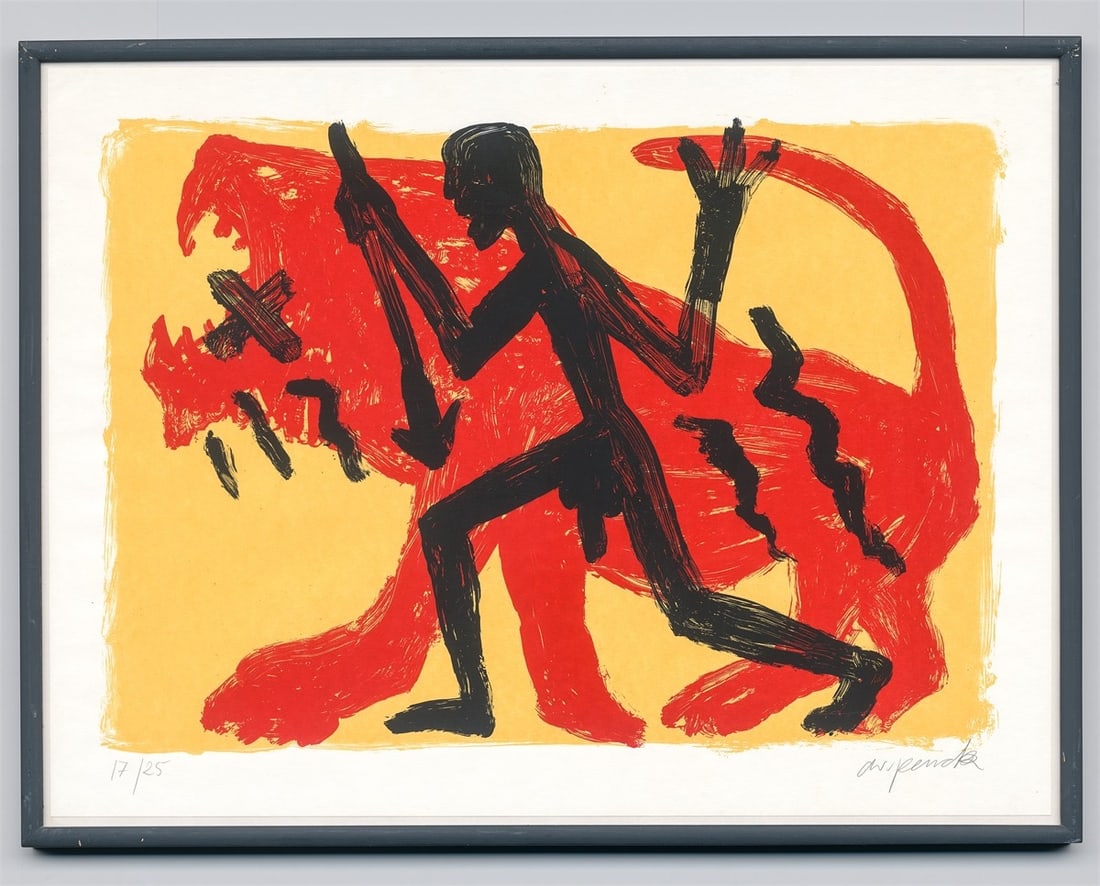 A.R. Penck. From: ”Jäger”. 1994 - 2