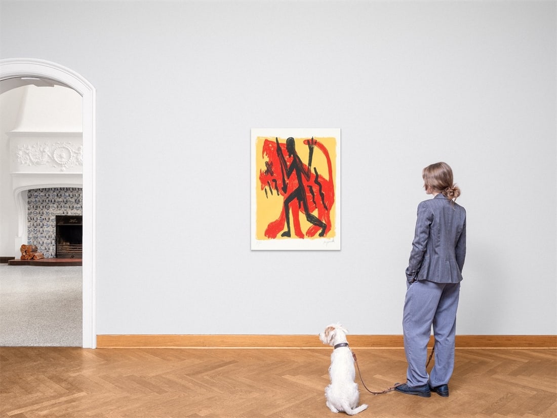 A.R. Penck. From: ”Jäger”. 1994 - 3