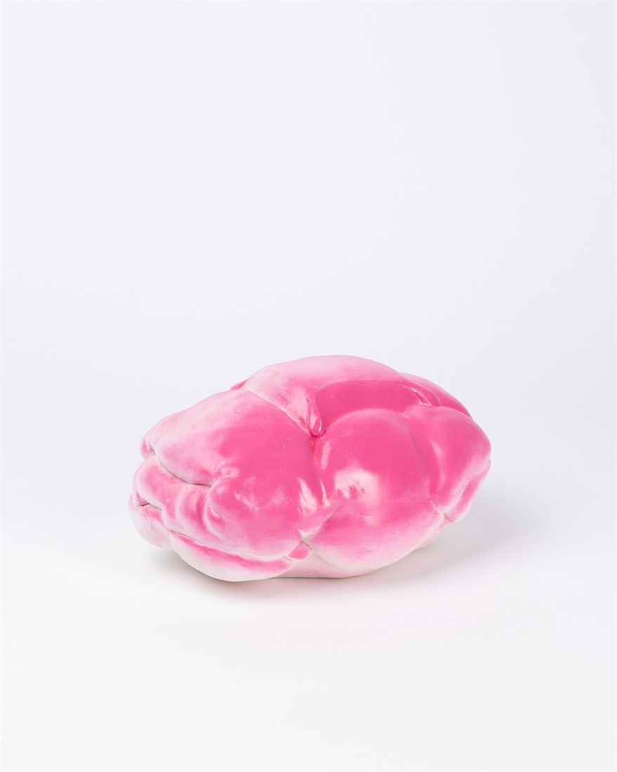 Erwin Wurm. ”Car Dumpling”. 2014: Erwin Wurm (Bruck an der Mur 1954 – lives in Vienna and Limberg). ”Car Dumpling”. 2014 Spray paint on acrylic. 15 × 26 × 20 cm
