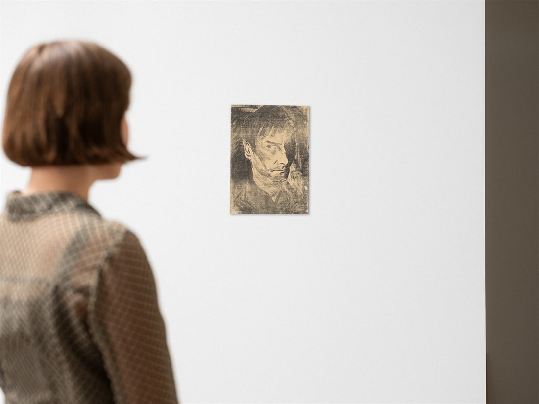 Otto Mueller. ”Selbstbildnis nach rechts (1)”. 1920 - 3